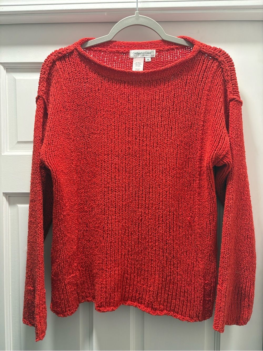COLDWATER CREEK | Women's Red Crewneck Sweater